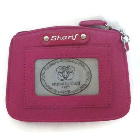 Sharif Pink Leather Coin Purse Cougar Cheetah NIB - Picture 4 of 12
